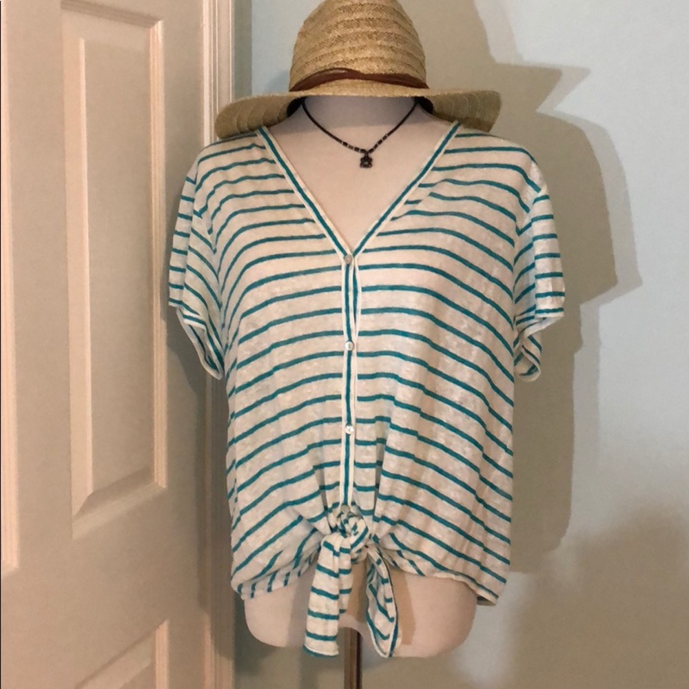 Max Studio Striped Tee
